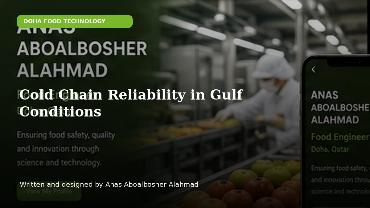 Cold Chain Reliability in Gulf Conditions by Anas Aboalbosher Alahmad