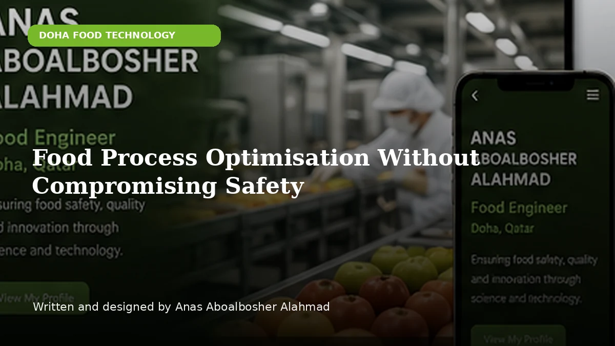 Food Process Optimisation Without Compromising Safety by Anas Aboalbosher Alahmad