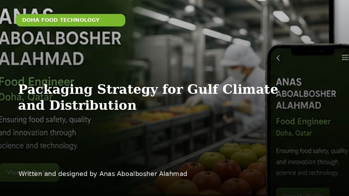Packaging Strategy for Gulf Climate and Distribution by Anas Aboalbosher Alahmad
